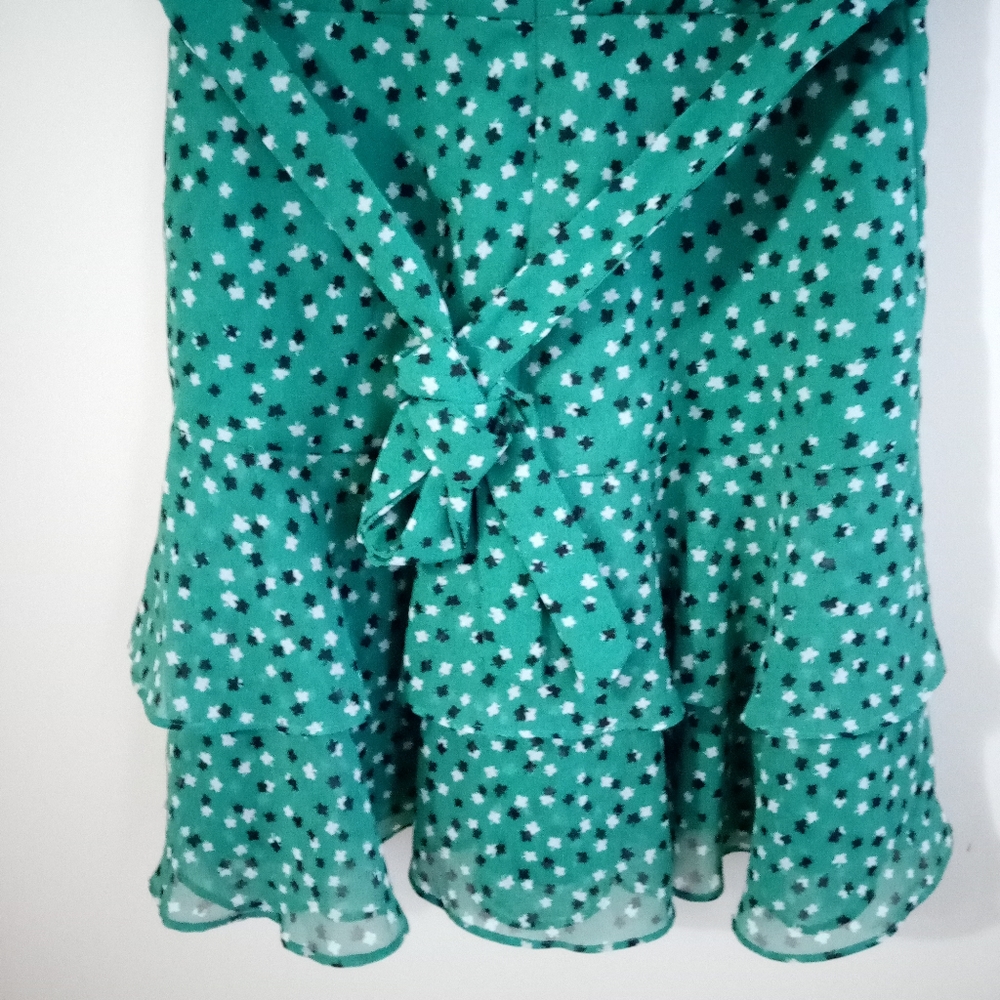 C/MEO COLLECTIVE Loyalties Ditzy Print Green Mini Dress Size S. - Picture 13 of 16